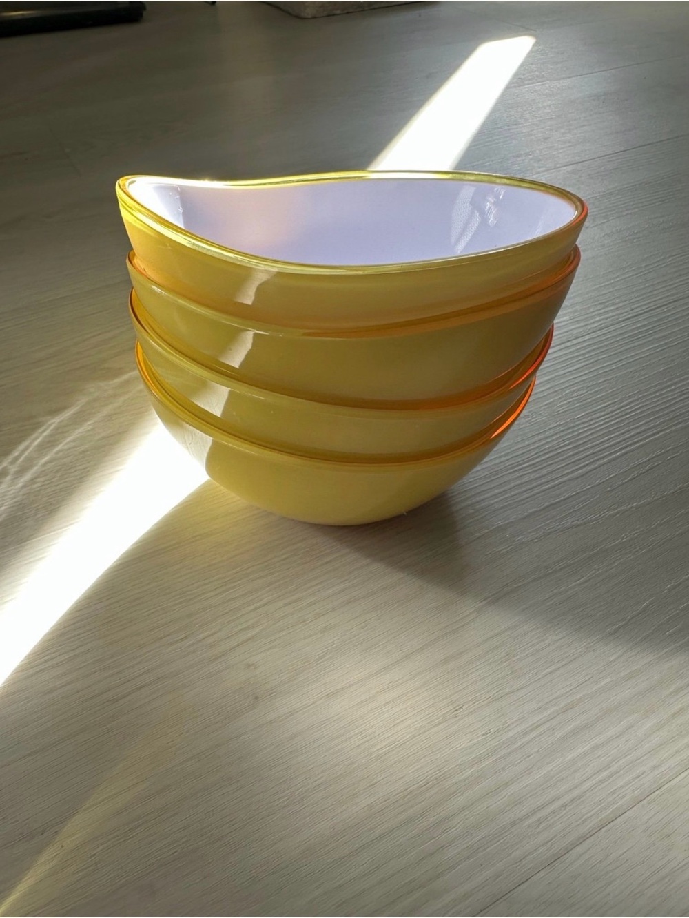Plastic ice cream bowls